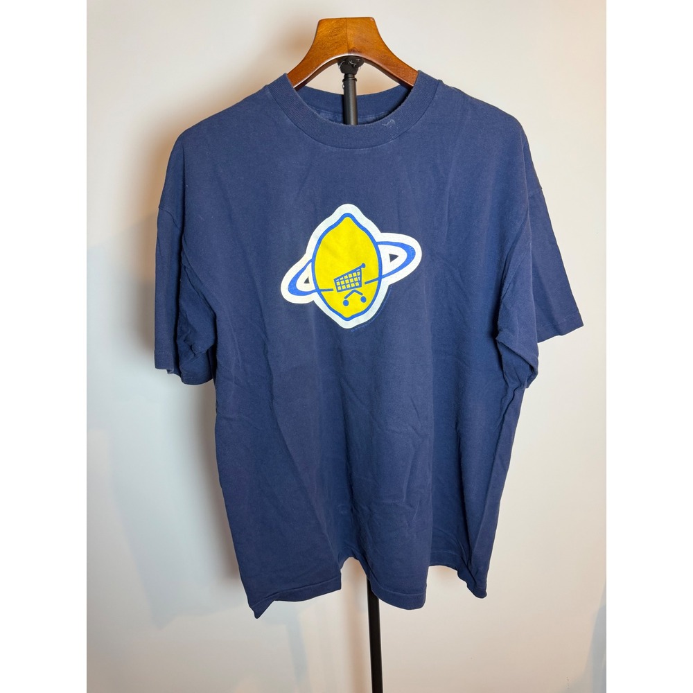 Vintage 1997 U2 PopMart Tour T-Shirt Navy Blue XL Screen Stars Europe Concert